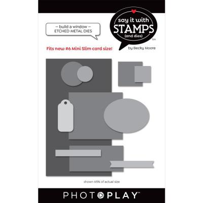 PhotoPlay Say It With Stamps Die Set - Build A Window